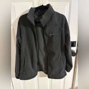 Columbia Charcoal Full-Zip Fleece Jacket